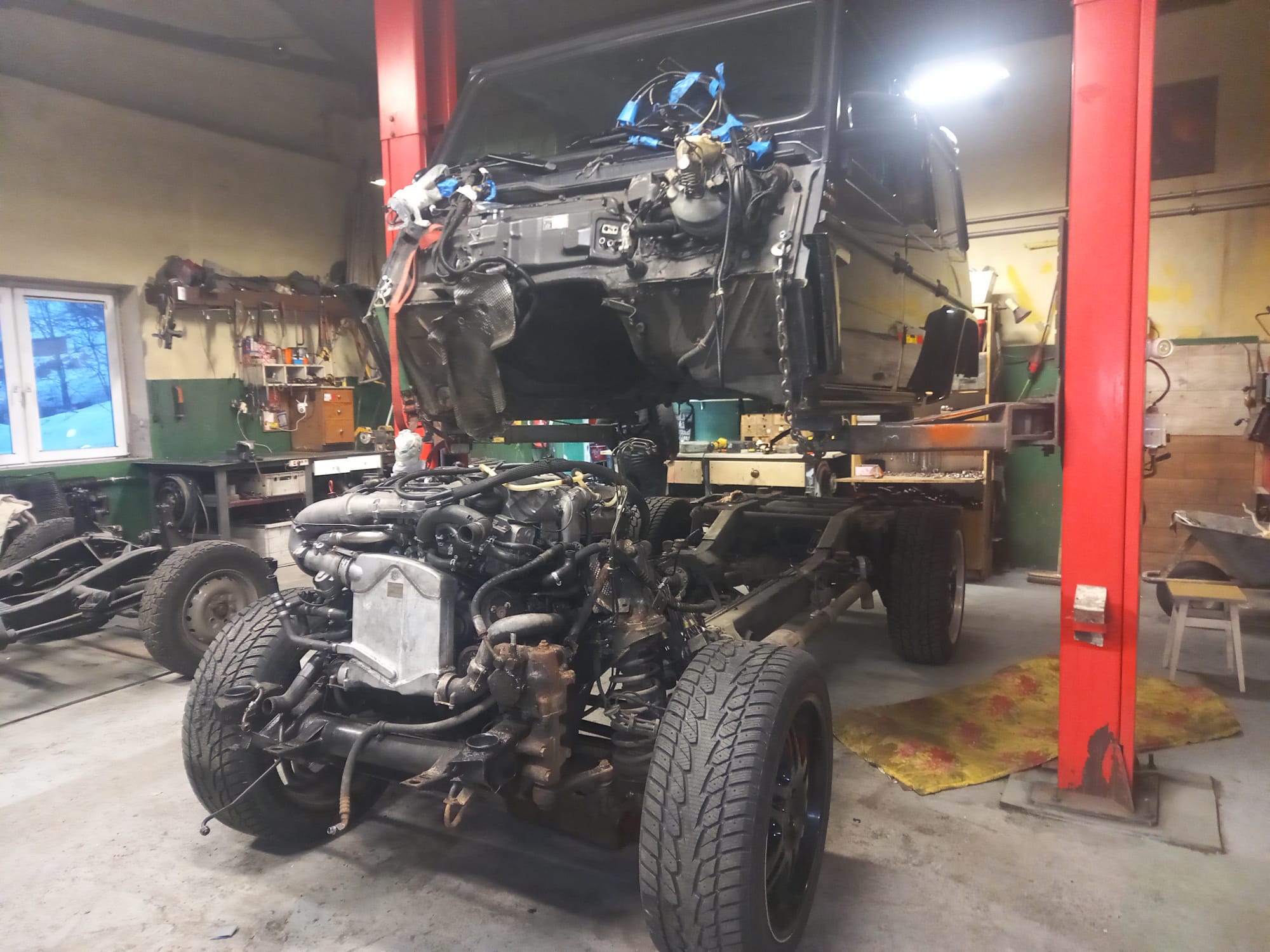 Rama Mercedes G Klasa - Stan przed renowacją